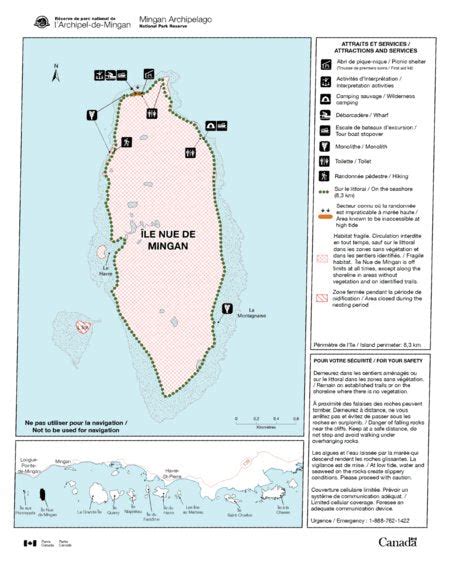 Mingan Archipelago Ile Nue Map By Parks Canada Avenza Maps