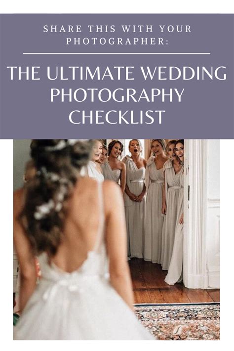 The Ultimate Wedding Photography Checklist Share This With Your