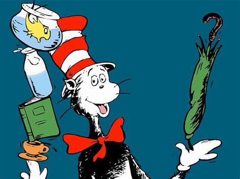 Hd Wallpaper The Cat In The Hat Dr Seuss Cats The Lorax
