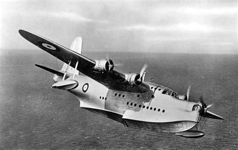Short Sunderland Flying Boat Amphibious Aircraft Wwii Aircraft