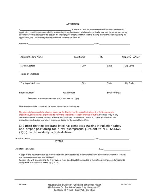 Nevada Attestation Of Employee Training Fill Out Sign Online And