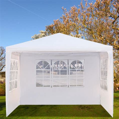 Benefitusa replacement 10'x10' gazebo canopy top cover patio pavilion sunshade double tiers (beige). Zimtown 10' x 10' Party Wedding Outdoor Patio Tent Canopy ...