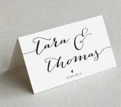 Printable Wedding Place Cards Custom Wedding Name Cards