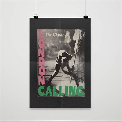 The Clash London Calling Poster Poster Art Design