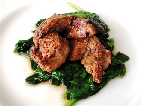 Jan 04, 2018 · the thought of eating liver may not be so appealing to you, but that's because you've never tried my chicken liver pate. Pan Fried Chicken Liver And Spinach Salad | Chicken liver recipes, Fried chicken livers, Pan ...