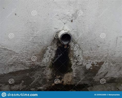 The Old Pipe Hole Drips Water And Makes The Walls Mossy Stock Photo Image Of Pipe Suitable