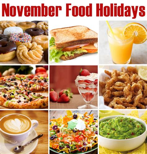 November Food Holidays The Food Explorer