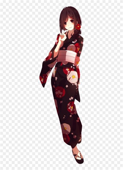 Anime Kimono Png Anime Girl Yukata Png Transparent Png 709x1127