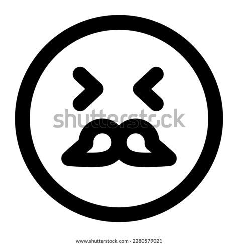 Wise Facial Expression Outline Icon Emoticon Stock Vector Royalty Free 2280579021 Shutterstock