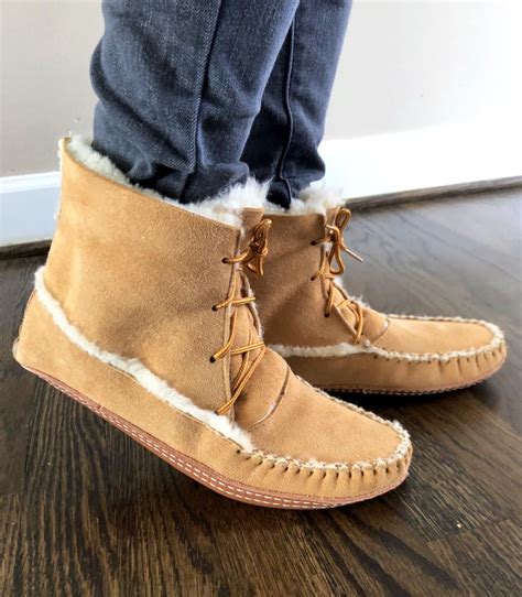 Women S Real Luxurious Sheepskin Moccasin Ankle High Slippers Boots Leather Moccasins