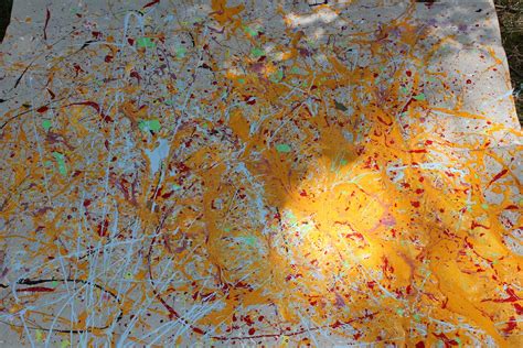He was widely noticed for his technique of pouring or splashing liquid household paint onto a horizontal surface (drip technique), enabling him to view and paint his canvases from all angles. The Cottage Cheese: Jackson Pollock Appreciation Day!