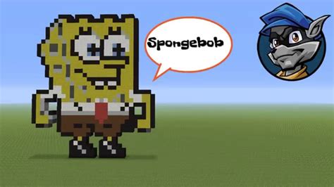 Minecraft Pixel Art Spongebob Tutorial Deutsch Youtube