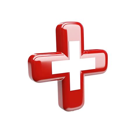 3d Red Cross Symbol Free Png Symbol Cross Red Png Transparent Image