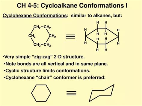 PPT Cyclohexane Conformations Similar To Alkanes But PowerPoint