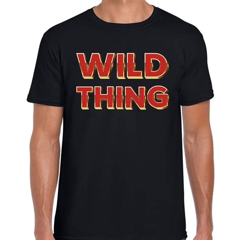 fout wild thing t shirt met 3d effect zwart voor heren bestellen shoppartners nl