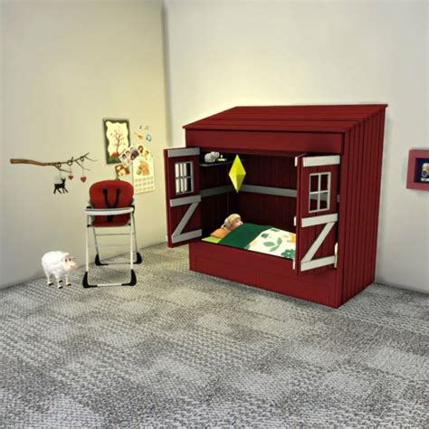 Leo 4 Sims Toddler House Bed • Sims 4 Downloads