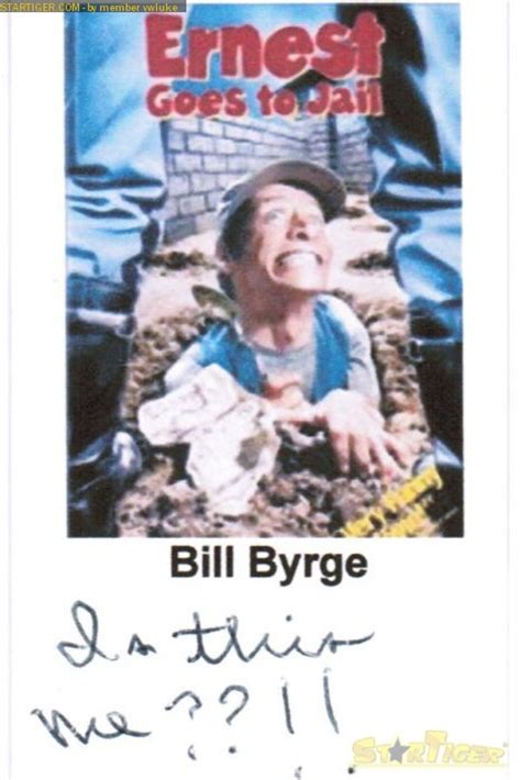 Bill Byrge Autograph Collection Entry At Startiger