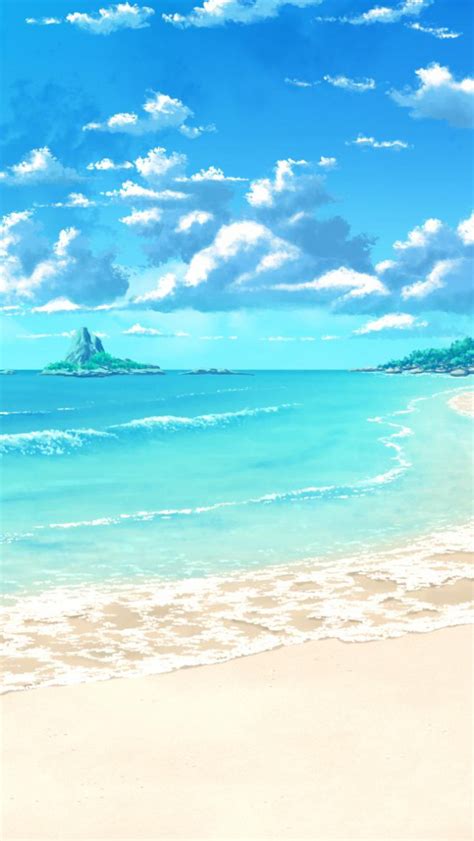 Free Download Anime Tropical Beach Scenery Wallpaper X Id X For Your