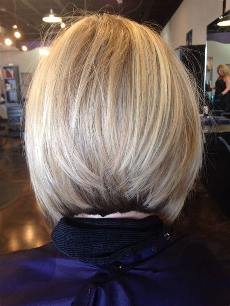Blond Inverted Stacked Bob My Customers Pinterest Blond Bobs