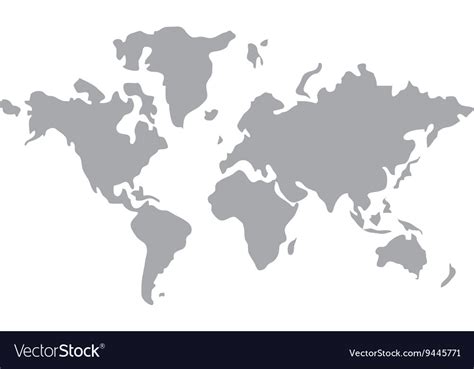 World Map Icon Design Royalty Free Vector Image