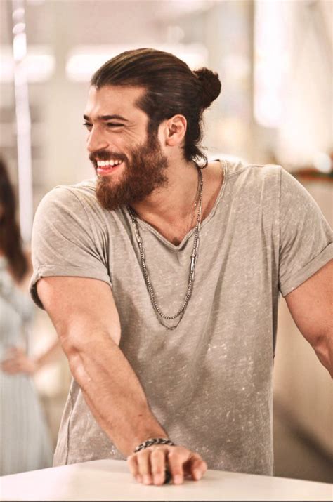 Can Yaman Long Hair Beard Turkish Men Erkenci Kuş