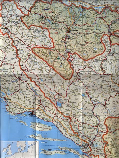 Republika Srpska The Republic Of Srpska Turisticka Mapa Tourist Map