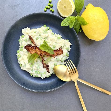 Zitronen Erbsen Risotto Food Up Your Day