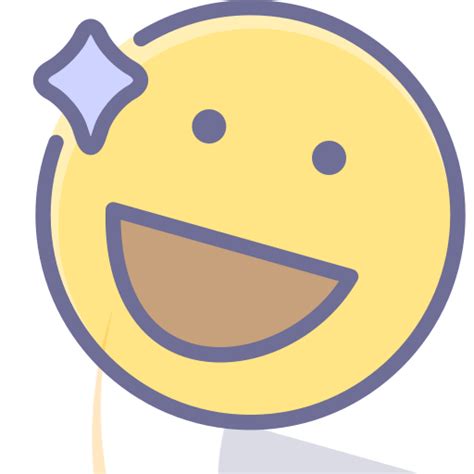 Happy Good Mood Expression Like Expression Smiling Face Vector