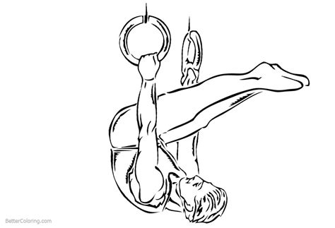 Printable rhythmic gymnastics in blackcoloring page. Free Coloring Pages Rhythmic Gymnastics - coloringpages2019