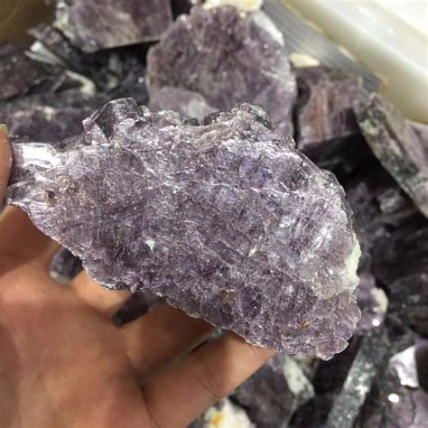 200 300g Natural Rough Purple Mica Stone Raw Lepidolite Quartz Crystal