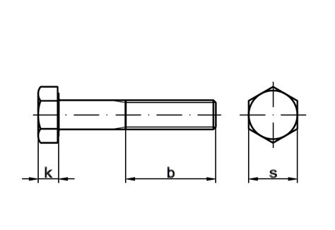 Śruby DIN 931 / ISO 4014 sześciokątne z niepełnym gwintem - Stalmut