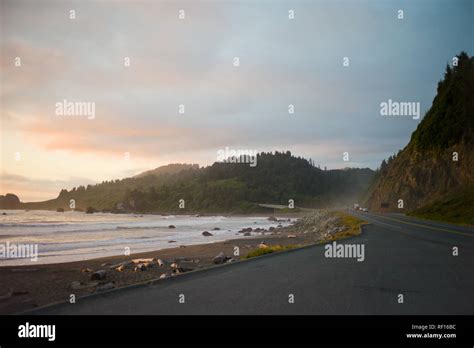 Highway 101 Is A Scenic Coastal Route Through Northern California Seen