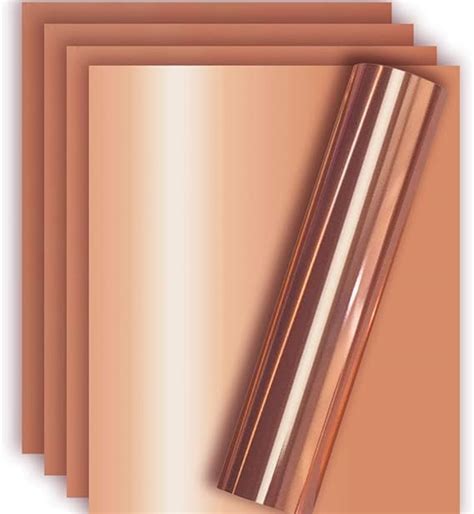 Rose Gold Metallic Foil Htv Heat Transfer Vinyl For Tshirt And Apparel