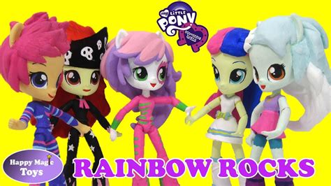 Custom My Little Pony Rainbow Rocks Showcase Happy Magic Toys Youtube