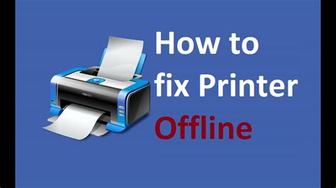 Printer Offline Windows 10 8 Fix Howtosolveit Youtube