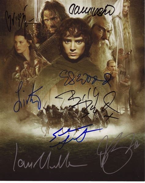 Lord Of The Rings Cast Autograph Signed Pp Photo Poster Ebay