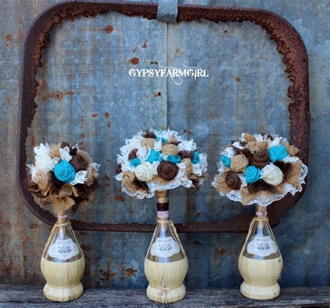 Check spelling or type a new query. GypsyFarmGirl: Turquoise Burlap and Lace Wedding Bouquets ...