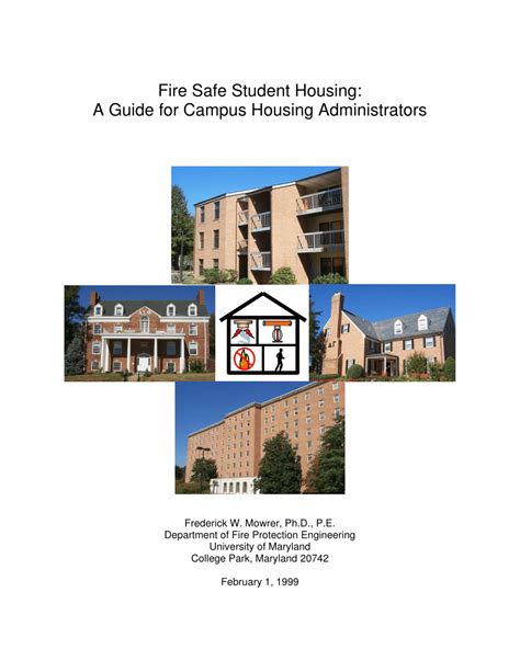 Pdf Fire Safe Student Housing A Guide For Campus Housing Administrators