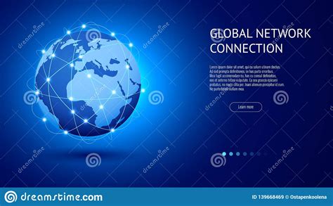 Global Network Connection Concept Best Internet Global Business Stock