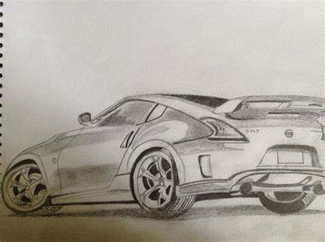 Dibujo A Lápiz Carro 370z Car Sketch Car Toy Car