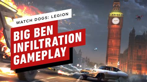 Watch Dogs Legion Gameplay Climbing Big Ben With A Spider Bot Youtube
