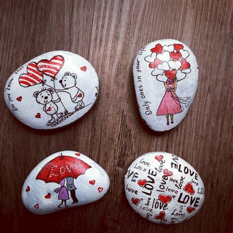 80 Romantic Valentine Painted Rocks Ideas Diy For Girl 78 Rock