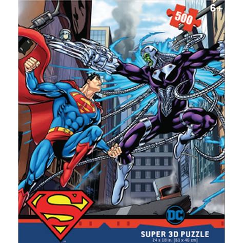 Lenticular 3d Puzzle Dc Superman Vs Electro