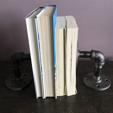 Industrial Pipe Bookends Etsy