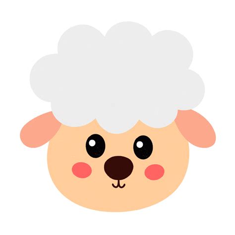 Sheep Head Farm Animal Cartoon Icon 21454159 Png