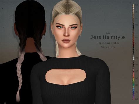 Sims 4 Hairs ~ The Sims Resource Jess Hair By Darknightt