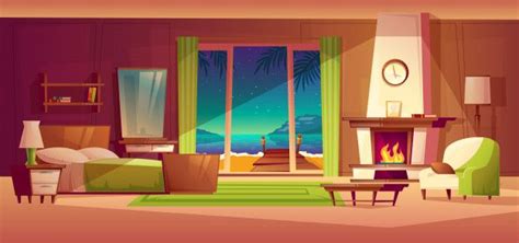 Cartoon Living Room Empty Room Background The Top Reference Duwikw