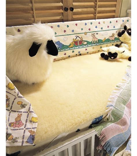 Sheepskin Wool Crib Mattress Pad