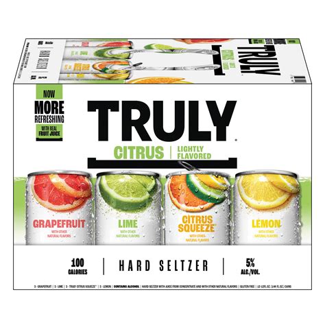 Truly Hard Seltzer Citrus Mix Pack 12 Oz Cans Shop Malt Beverages