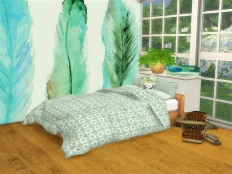 Bed Bedding And Pillows By Oldbox1310 The Sims 4 Download